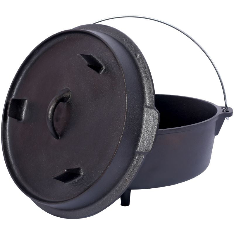 Outdoor Camping Deep Pot for Camping Cooking BBQ Baking