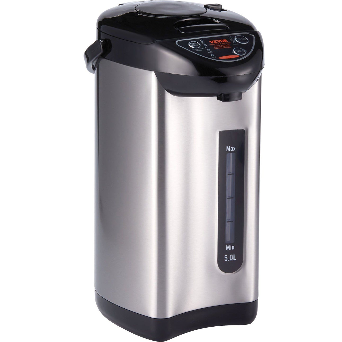 VEVOR Hot Water Dispenser, Adjustable 4 Temperatures Water Boiler and Warmer, 304 Stainless Steel Countertop Water Heater, 3-Way Dispense for Tea, Coffee and Baby Formula, 5L/169 oz