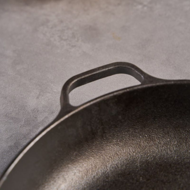 Cast Iron Frying Pan with Wooden Handle(AMZ Shipping)