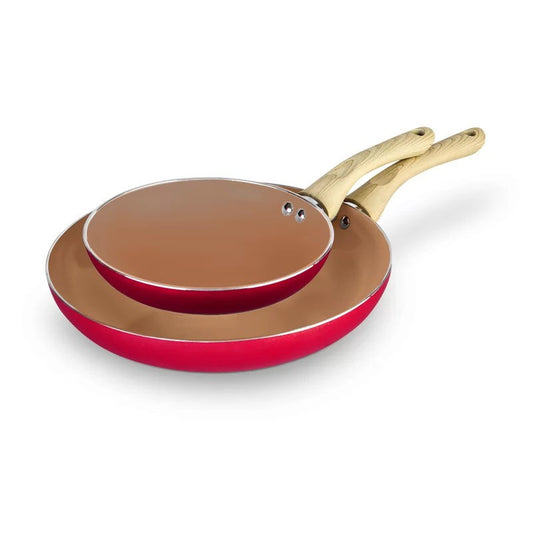2pc Non Stick Ceramic Pans