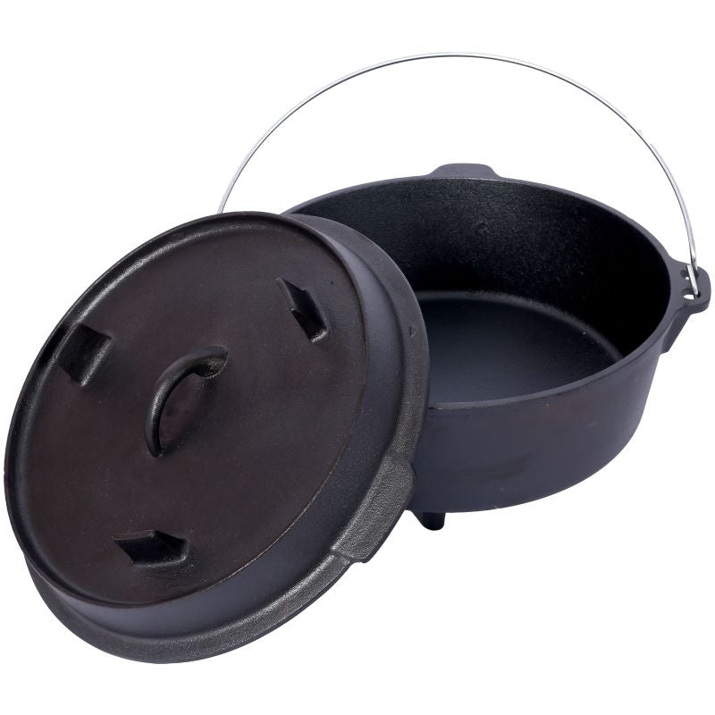 Outdoor Camping Deep Pot for Camping Cooking BBQ Baking