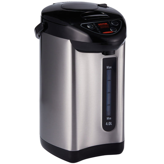 VEVOR Hot Water Dispenser, Adjustable 4 Temperatures Water Boiler and Warmer, 304 Stainless Steel Countertop Water Heater, 3-Way Dispense for Tea, Coffee and Baby Formula, 4L/135 oz